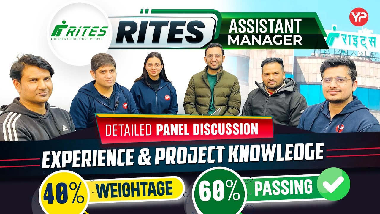 RITES Assistant Manager Interview based on Experience & Project Knowledge | Panel Discussion