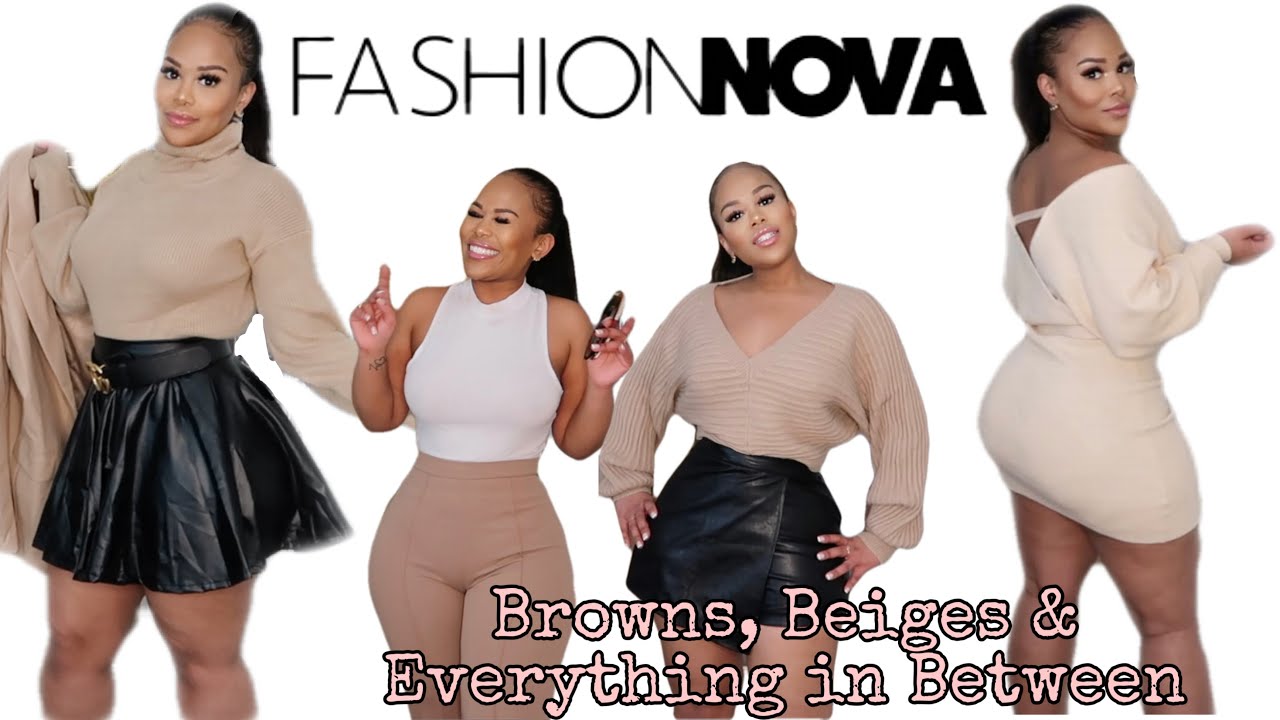FASHION NOVA TRY ON HAUL | BROWNS, BEIGES, CREAMS AND NUDES | WINTER FASHION