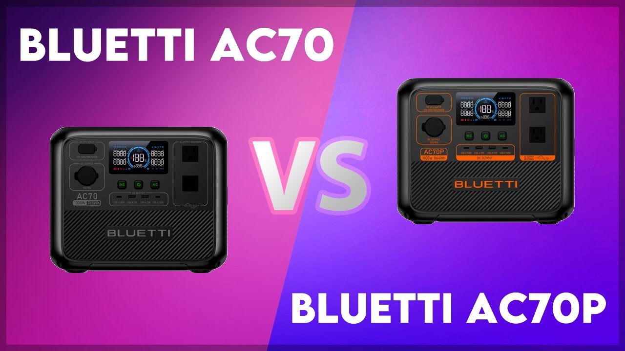 Bluetti AC70 vs Bluetti AC70P Technical Comparison