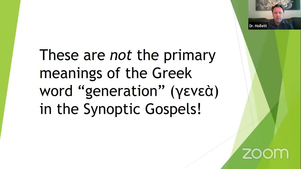(2022) Brock Hollett - The Meaning of Christ’s “This Generation”