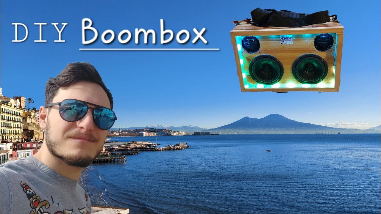 CASSA boombox FAI DA TE costruita da un CASSETTO + TEST audio