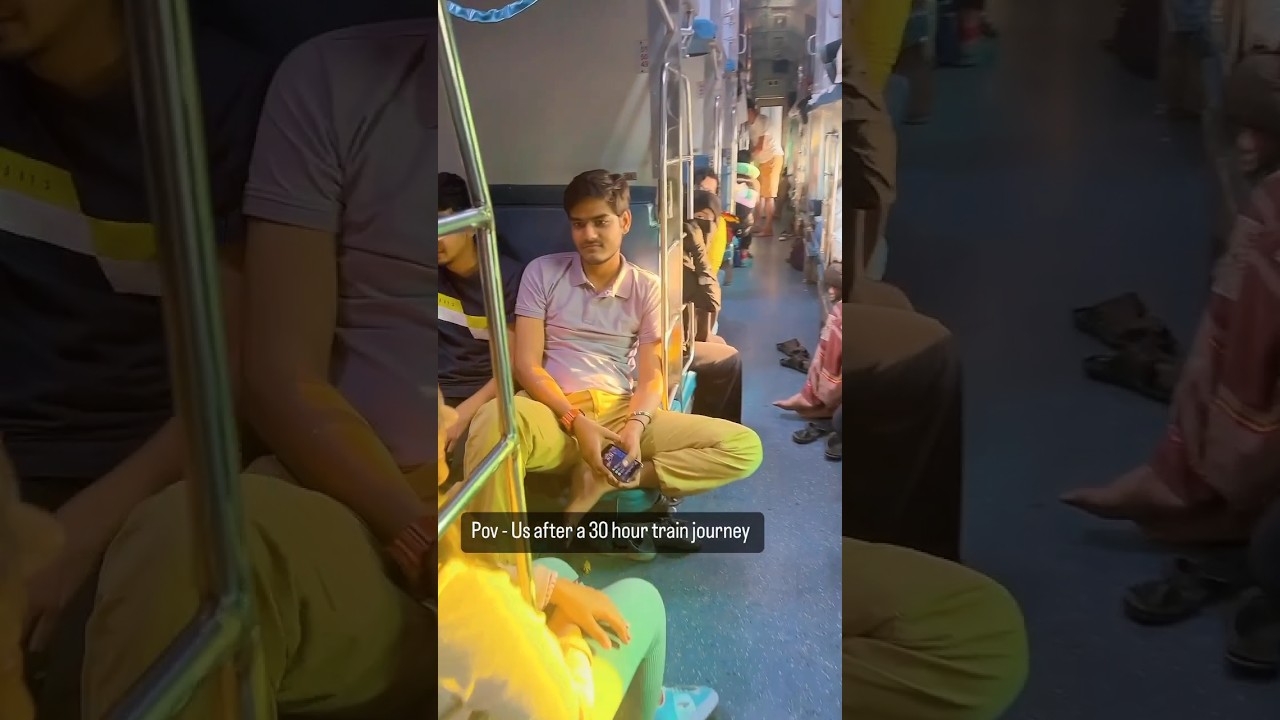 train journey be like...😂😂 #youtubeshorts #friends #repost #viral #trending #travel #firstshortvideo