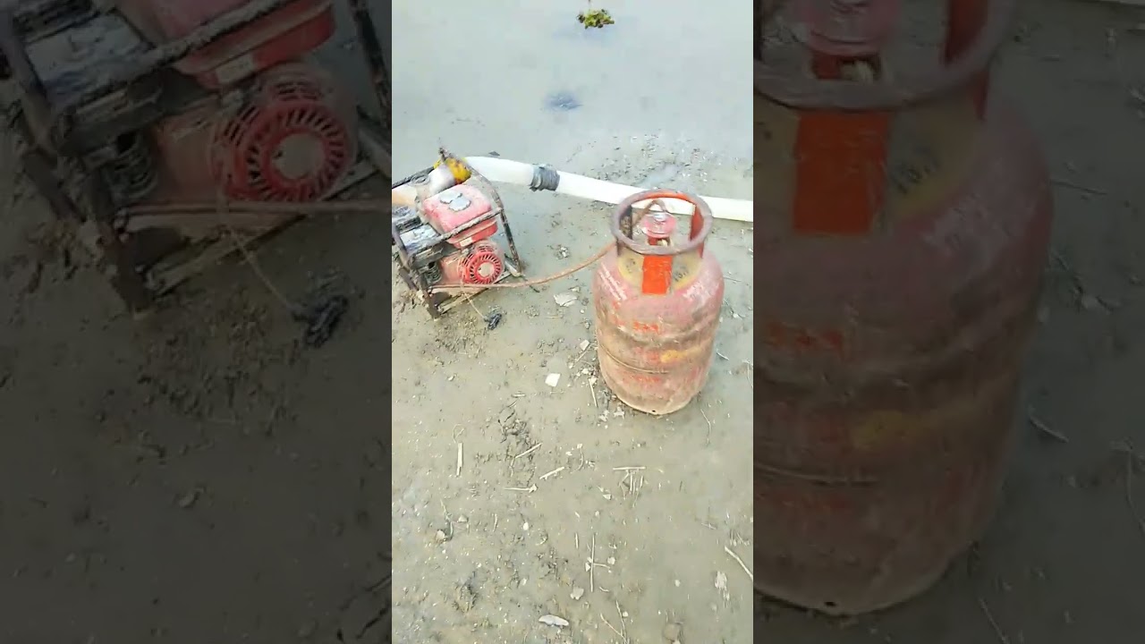 Water pump with lpg gas | #shorts