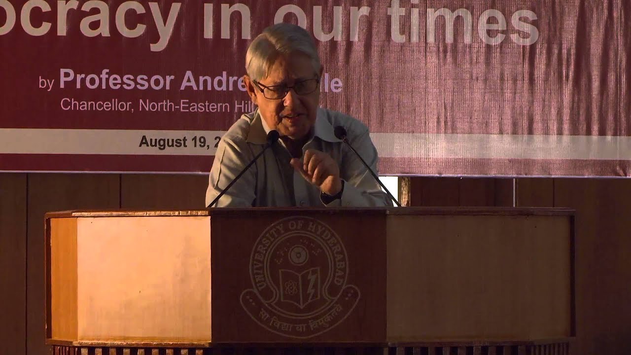 Distinguished lecture by Prof. André Béteille