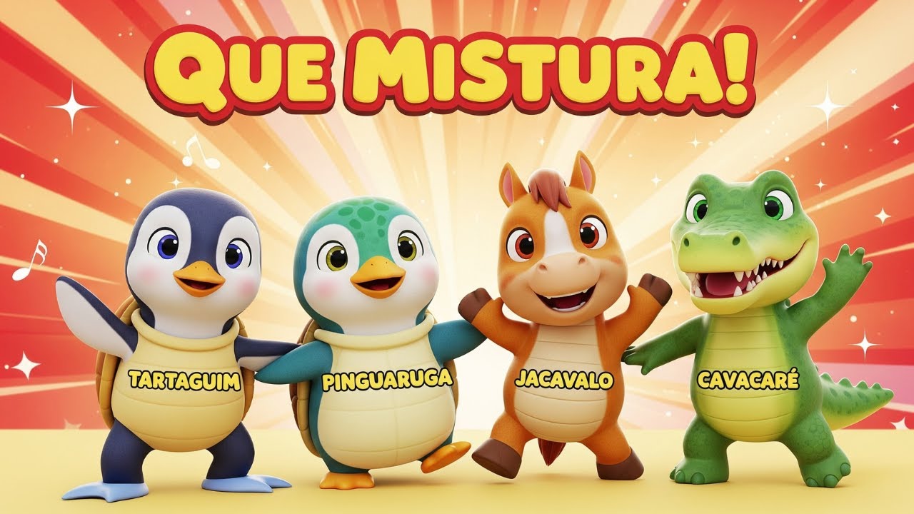 Trem do Pipoca - Misturando os Bichos | M&uacute;sica Infantil