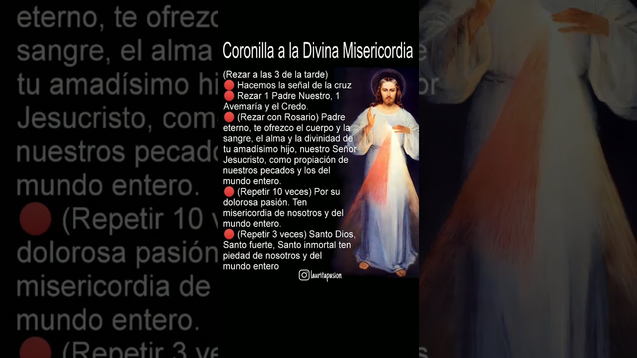 🔴 #coronilla #divinamisedicordia
