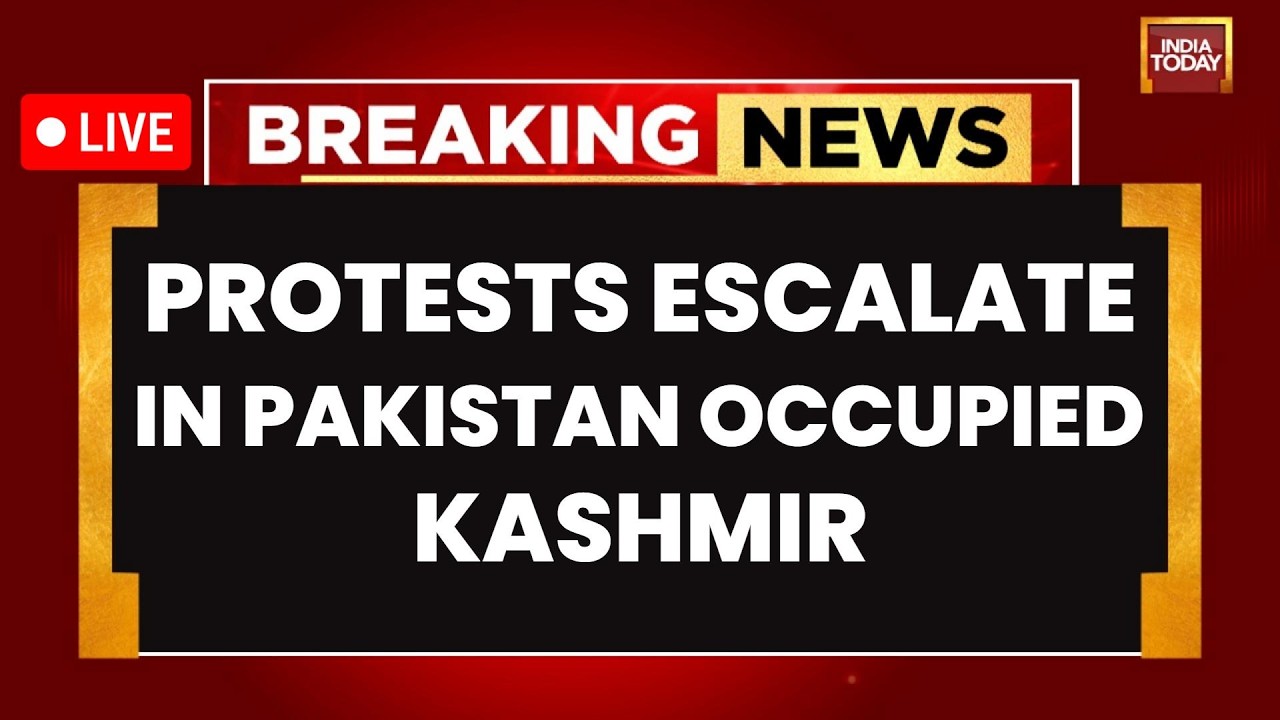 LIVE: Pakistan Army Crackdown Fails As Protests Intensify In Pakistan Occupied Kashmir | India Today