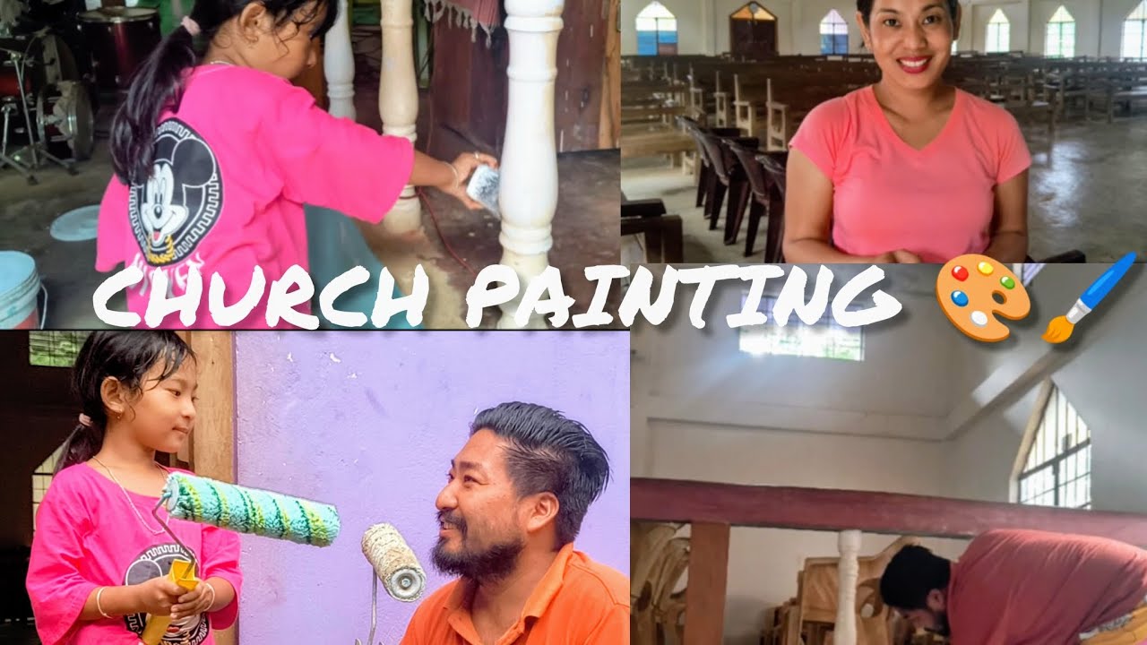 FATHER AND DAUGHTER PAINTING 🎨👨‍👩‍👧
