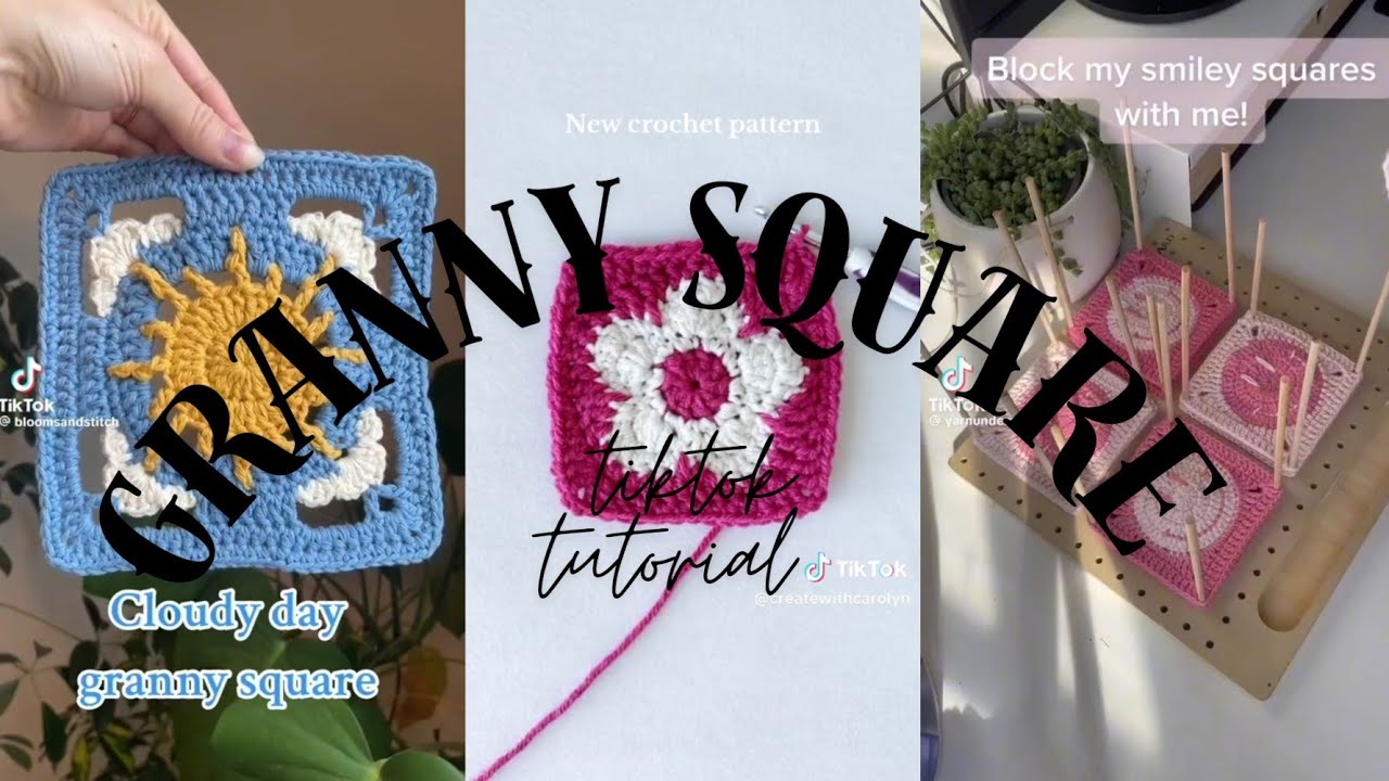 Crochet TikTok Compilation  #5 || granny square ideas