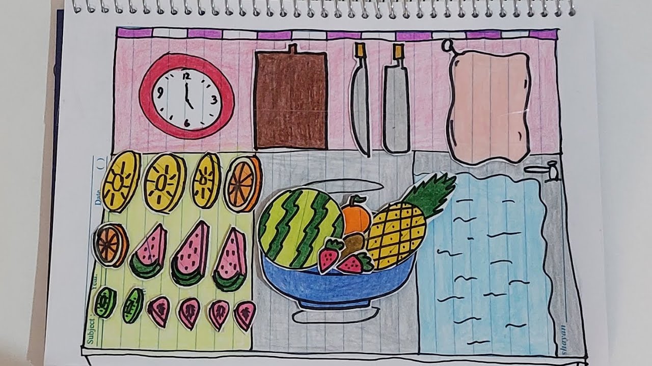 🐸PAPER DIY🐸 Fruit | ASMR Paper Fruit Prep🍉| Washing, Cutting & Arranging (No Talking)