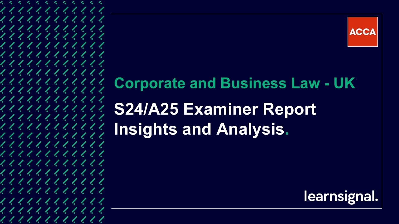 ACCA LW Examiner’s Report — The Real Reasons Students Lose Marks in Law