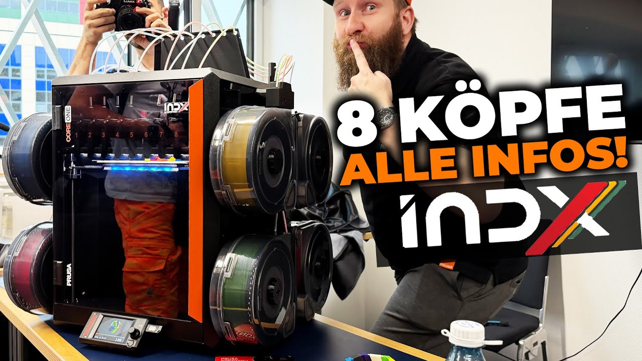 PRUSA Core ONE INDX | 8 Köpfe, bezahlbar?! Toolchanger-Revolution! (Formnext 2025)