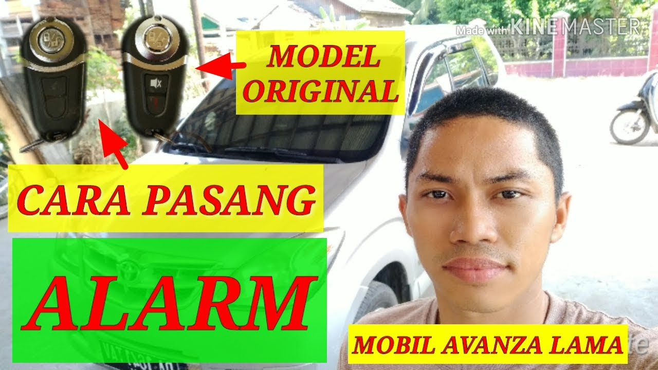 cara pasang alarm mobil avanza