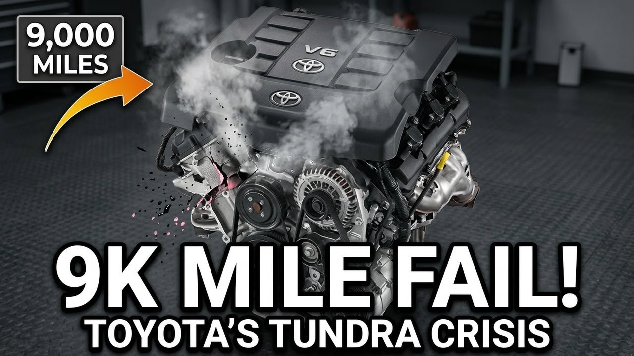 Двигатель Toyota Tundra 2026 года вышел из строя на пробеге 9000 миль — кризис качества Toyota ус...