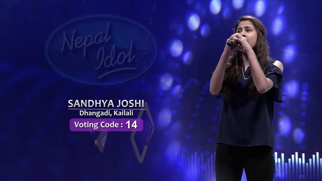 Voting Code 14   SANDHYA JOSHI   NEPAL IDOL