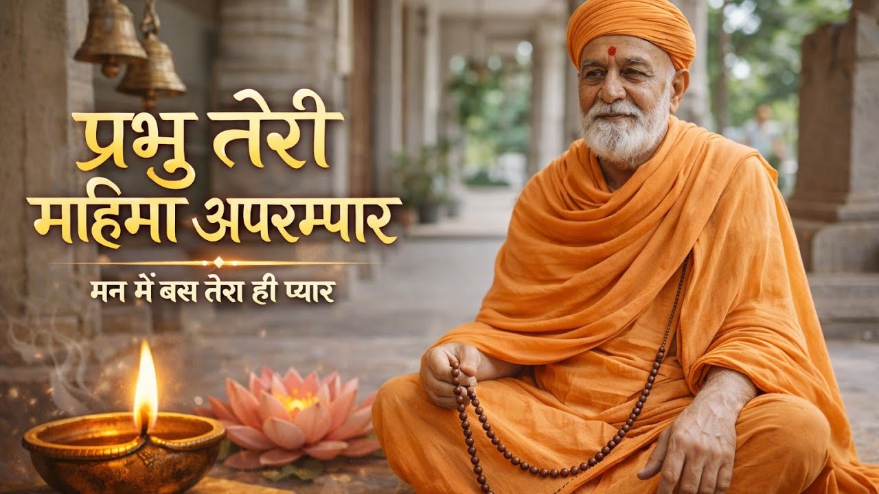 Prabhu Teri Mahima apranpar Man mein basata Hi Tera pyar 4K video