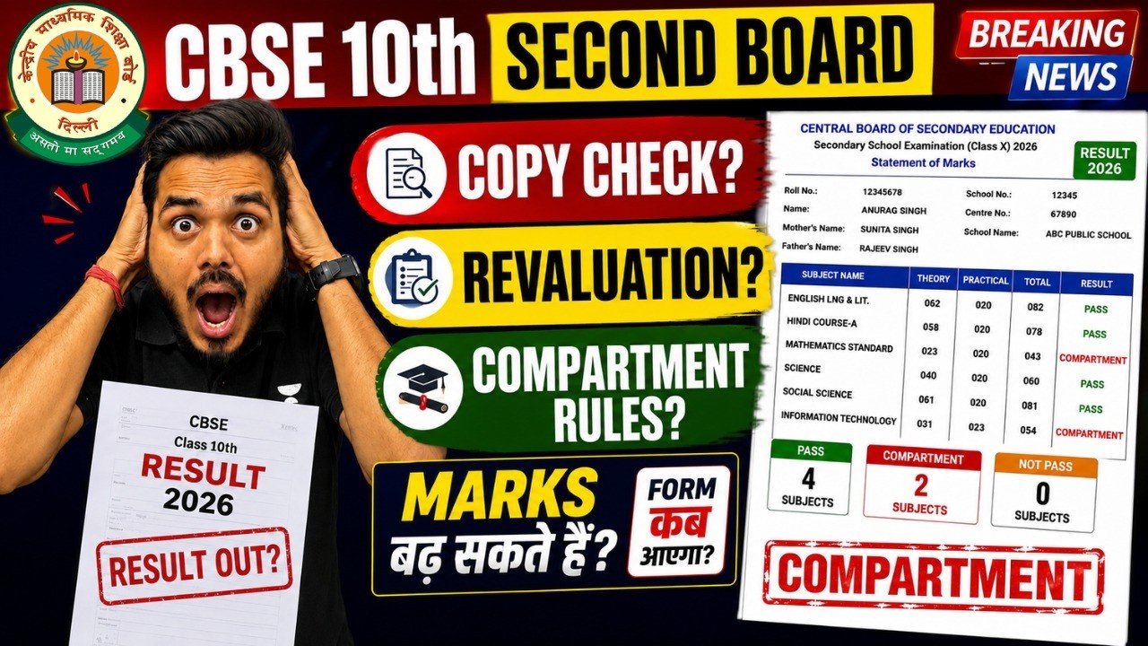 CBSE Class 10 2nd Board Result 2026 😱 | Compartment Again? What Next? Complete Guide
