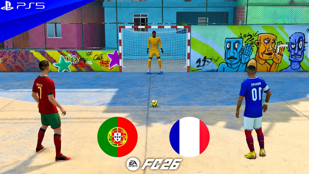 FC 26 VOLTA FOOTBALL | RONALDO VS MBAPPE | PORTUGAL VS FRANCE | PENALTY SHOOTOUT - PS5