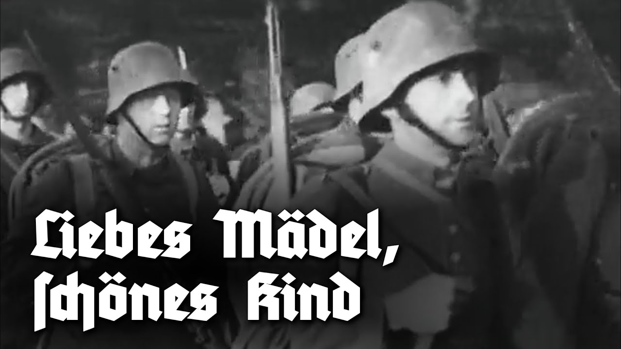 Liebes Mädel, schönes Kind – Немецкая маршевая и солдатская песня [Английские субтитры]