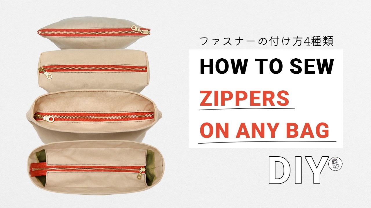 How to Sew Zippers in Bags | Как Вшить Молнию в Сумку 4 Способа