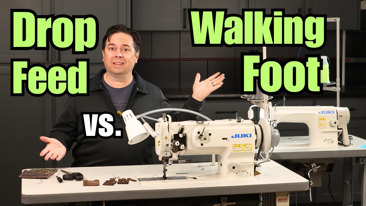 Drop Feed vs Walking Foot Industrial Sewing Machine Comparison DDL-8700 vs LU-1508