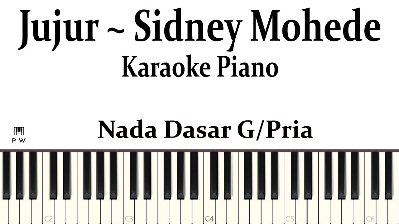 (Pria) Karaoke Piano Jujur Sidney Mohede | Iringan Piano Jujur Sidney Mohede