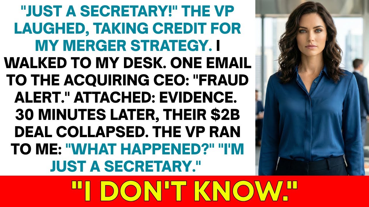 Just a Secretary – I Canceled Their $2B Merger With One Email  Executive Revenge