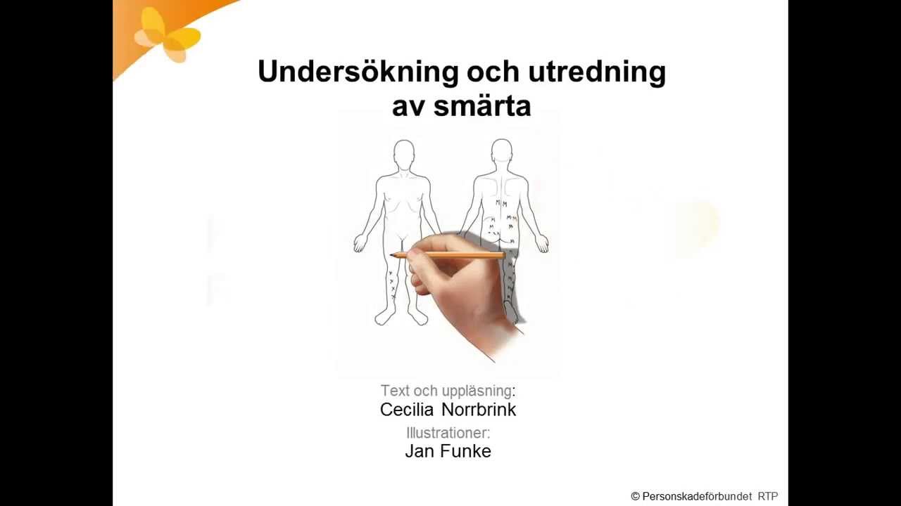 3 Undersökning och utredning av smärta