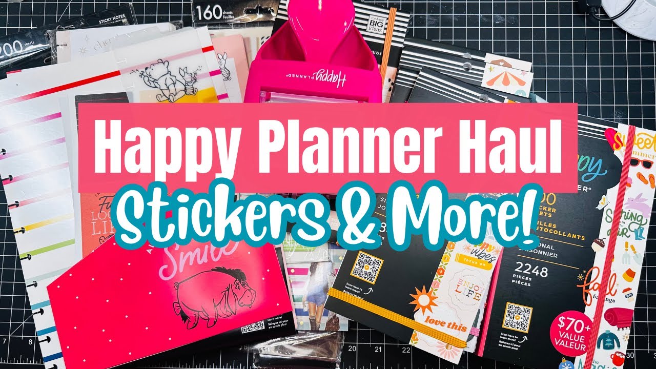 Happy Planner Haul | Stickers galore and accessory packs! 