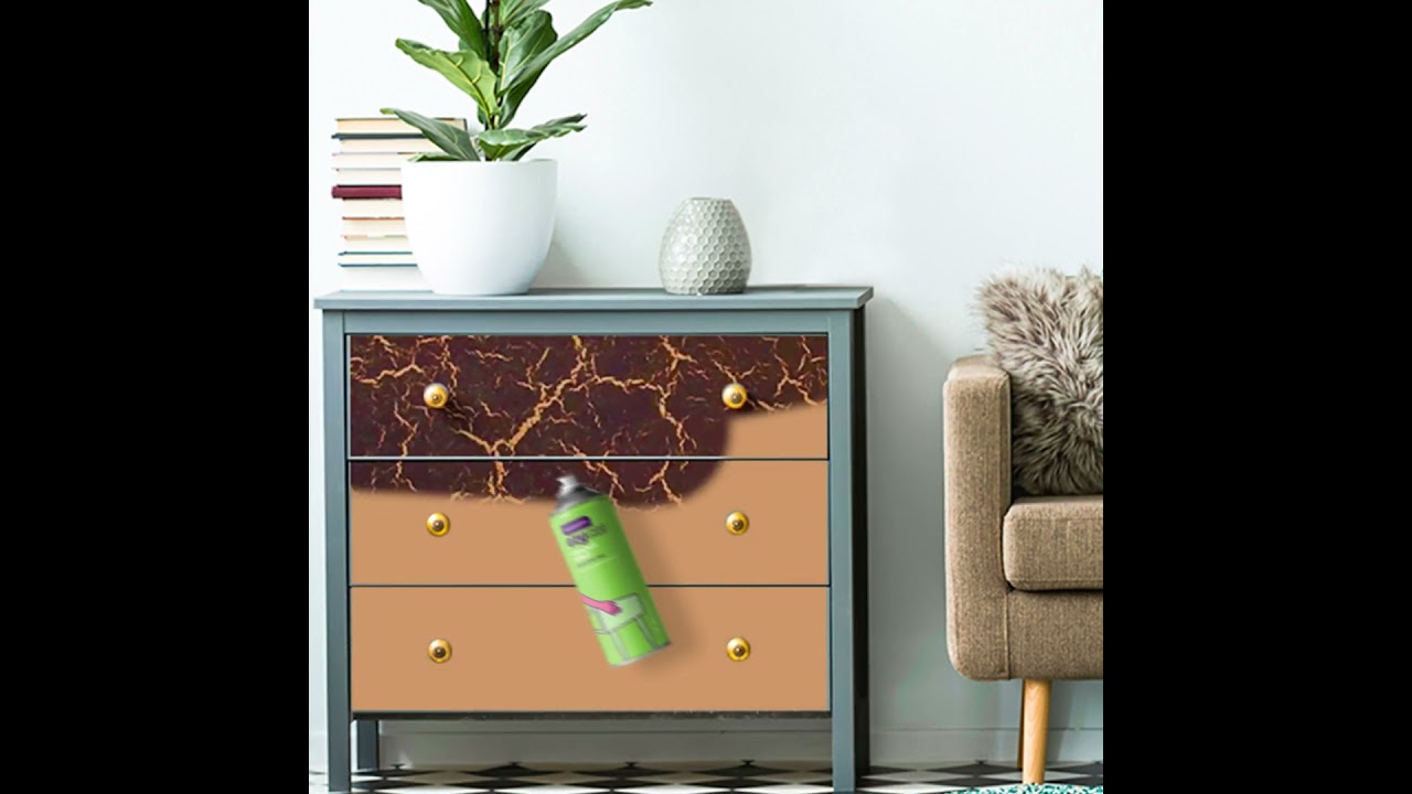 Add some crackle effect to your cupboard in minutes!💥