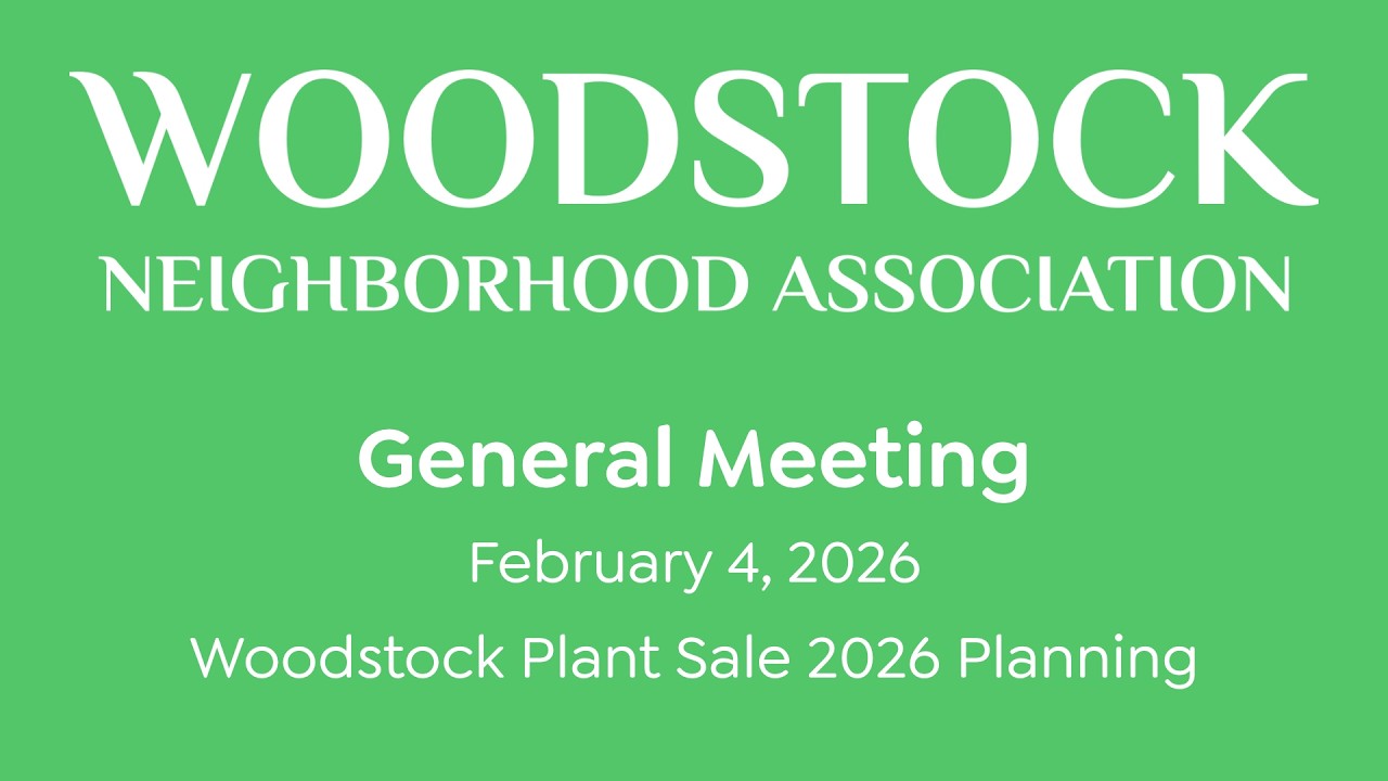 Woodstock Plant Sale 2026 Planning