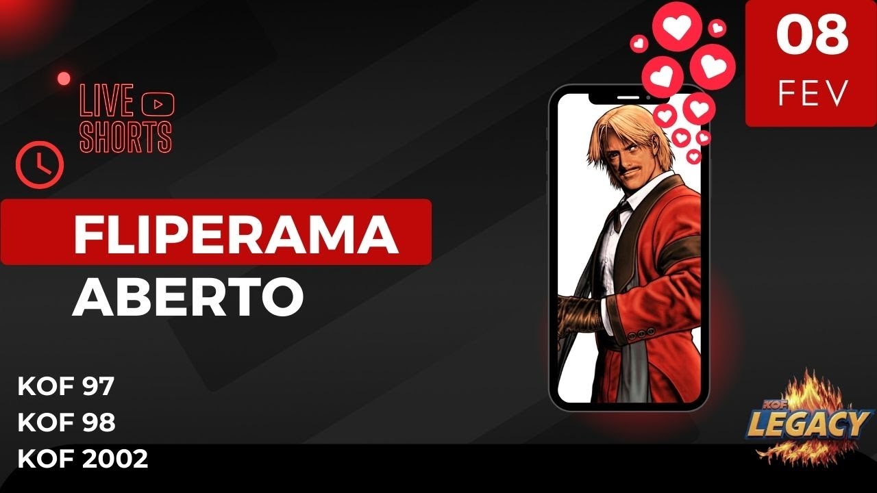 KOF97 AO Vivo  DIRETO Do FIGHTCADE🔥 | SO OS MAIS FORTES !  LIVE SHORTS #retrogaming #kof97