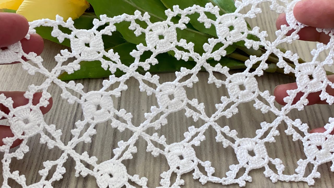 JUST ONE ROW ❗️NEW and Beautiful Crochet Square Tiny Motif Pattern @HorrorCaseFiles6868