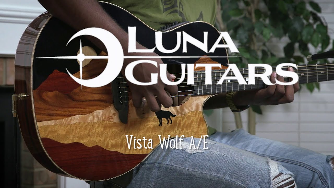 Luna Vista Wolf Grand Concert Cutaway with Fishman Preamp