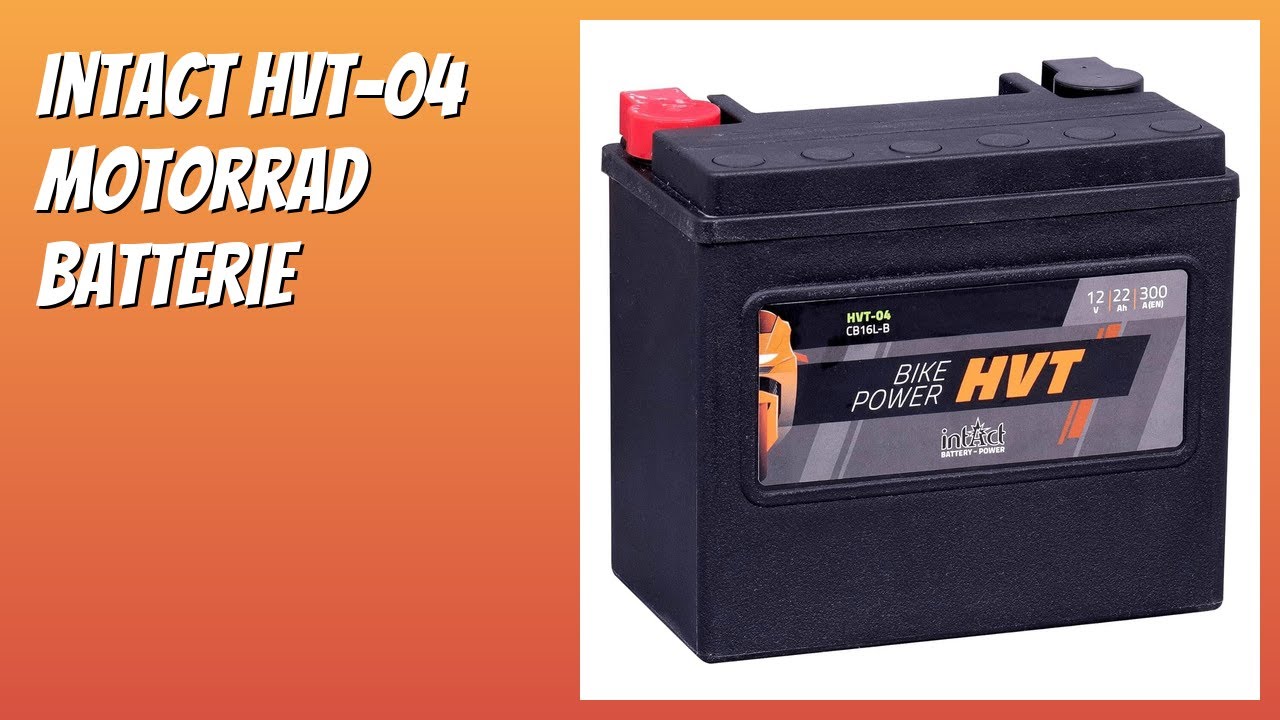BEWERTUNG (2026): Intact HVT-04 Motorrad batterie. Infos
