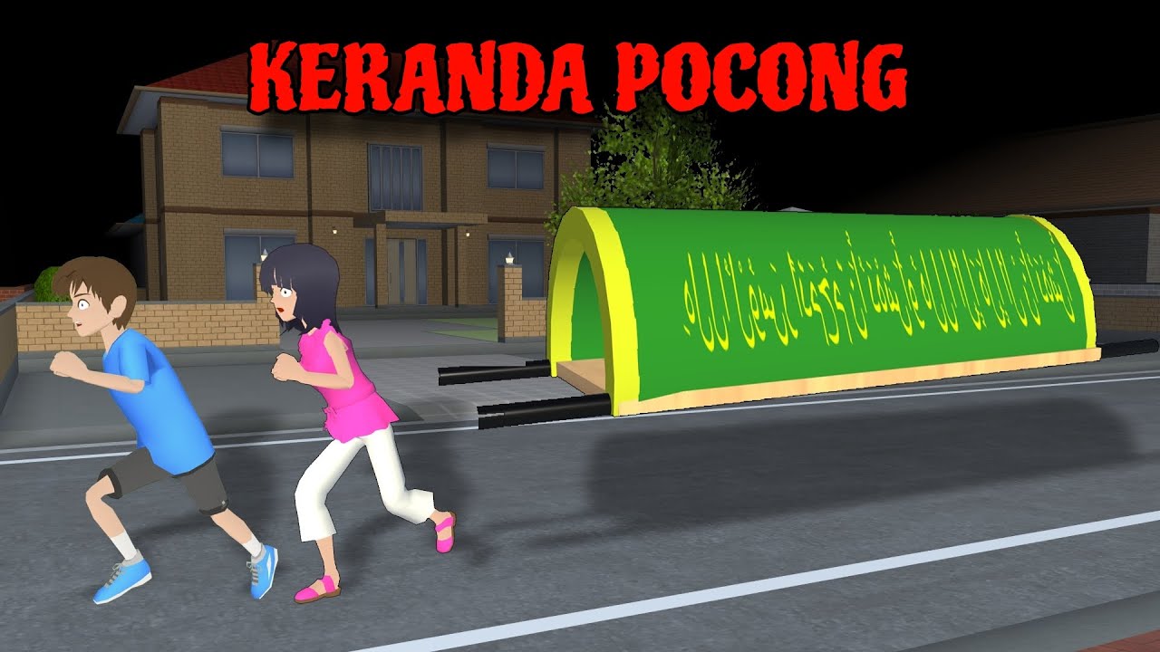 Yuta Dan Mio Dikejar Hantu Keranda Pocong Pulang Dari Kuburan || Sakura School Simulator