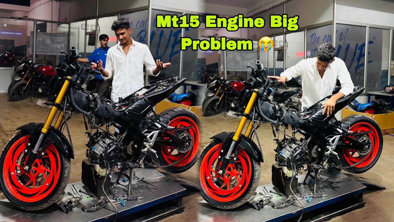 Yamaha Service Center ke head se lafda ho gaya 🤬💪|17,000km par Mt15 ke engine me big problem ￼￼