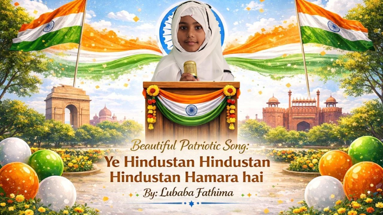 🇮🇳 Yeh Hindustan Hamara Hai | Indian Patriotic Song | Lubaba Fathima |