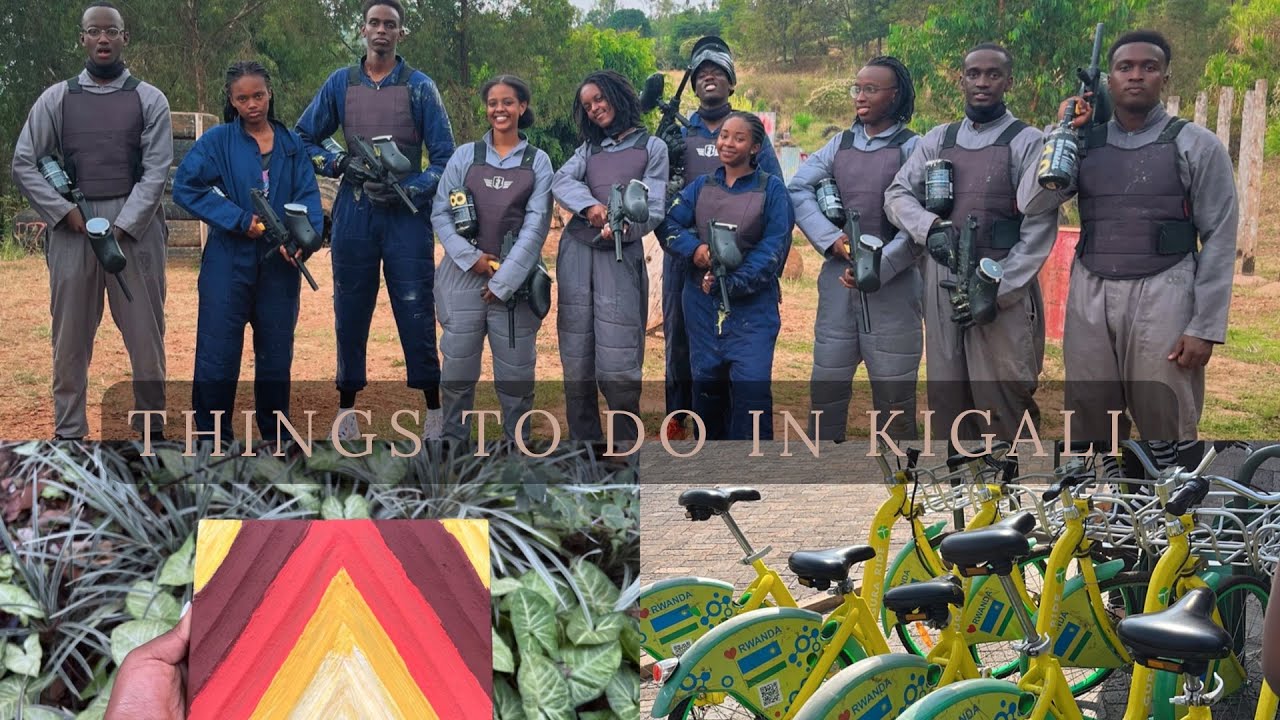 Fun ACTIVITIES in KIGALI🇷🇼|| biking 🚴🏾‍♀️ + Painting 🎨 & Paintballing