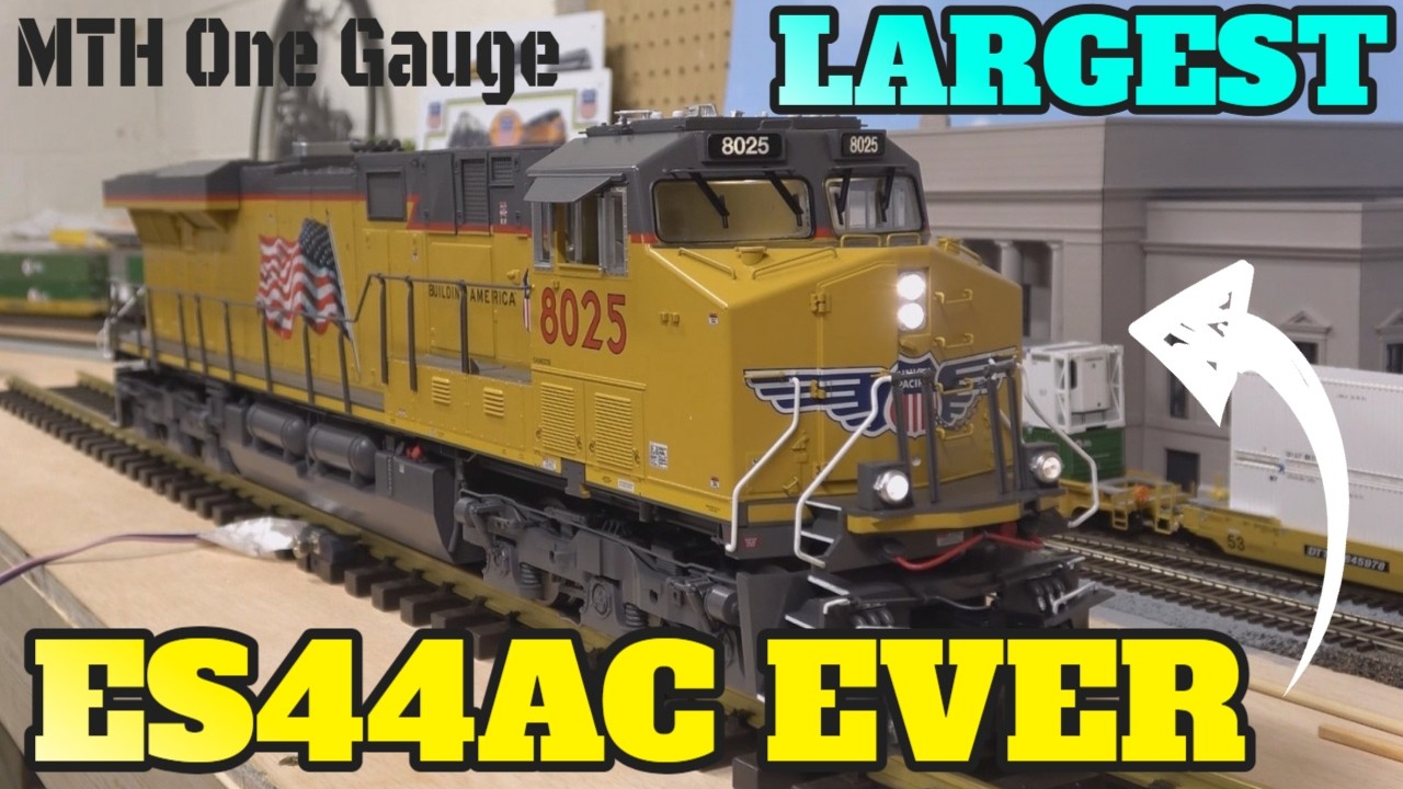 Massive & Modern G Scale Power! MTH One Gauge ES44AC Model Train Review: Proto Sound 3.0 LED Lights