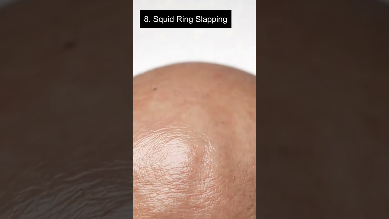 【ASMR】5 Seafood Textures on Bald Head 🦐 Satisfying ASMR Sounds