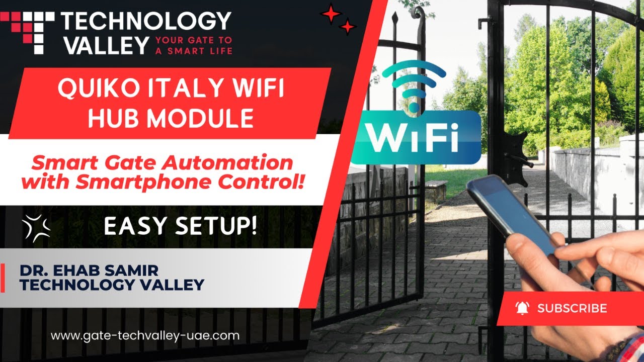 Quiko Italy WiFi Hub Smart Gate Automation with Smartphone Control!