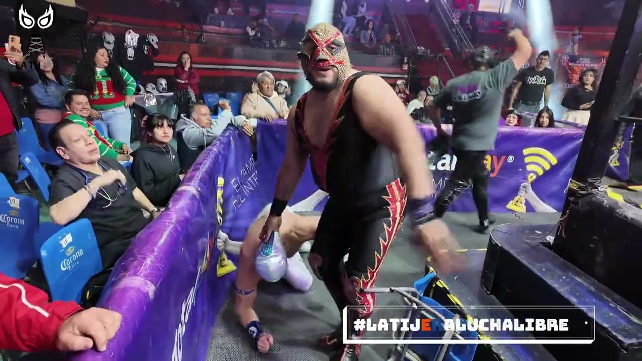 IWRG: Axel Vs Villano V Jr en mano a mano en la Arena Naucalpan