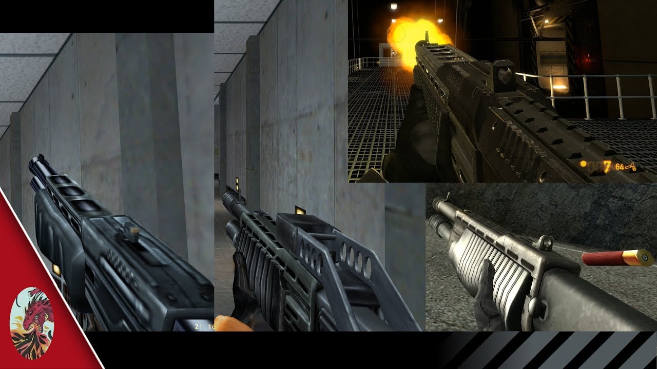 Сравнение дробовиков в Half-Life