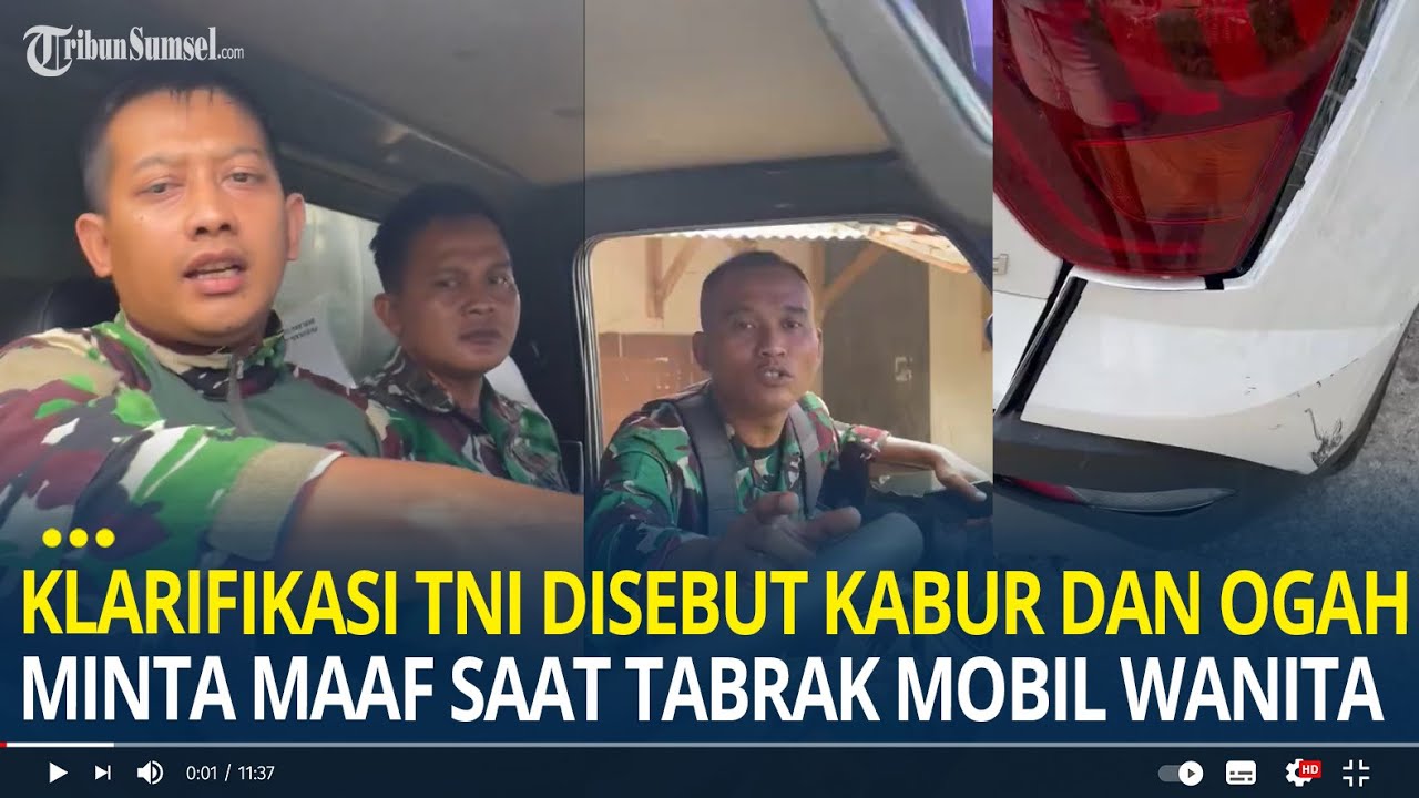 Klarifikasi TNI Disebut Kabur dan Ogah Minta Maaf Saat Truk Anggota TNI Tabrak Mobil Wanita