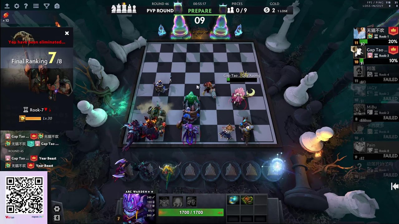 Pain Dota2 autochess