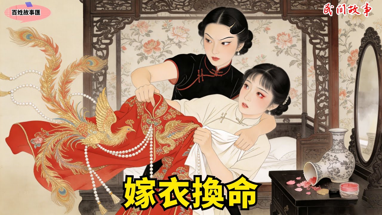 雙胞胎姐妹同日出嫁，換了嫁衣竟換了命！貪心妹妹搶走鳳凰嫁衣，沒想到窮秀才夫君真實身份竟是...#故事頻道 #民間故事#有聲書 #睡前故事#中國文化#故事分享