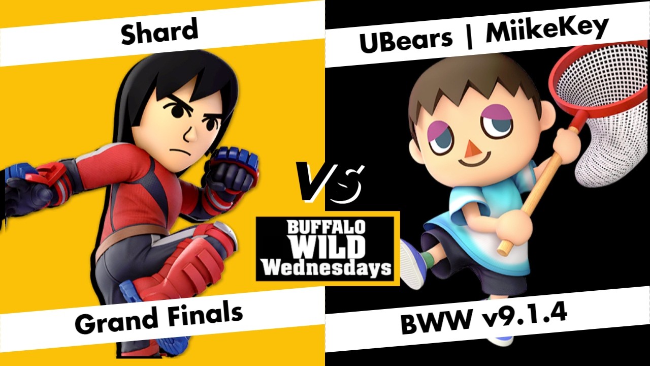 Buffalo Wild Wednesdays v9.1.4  - Grand Finals - Shard (Mii Brawler) vs. MiikeKey (Villager) - SSBU