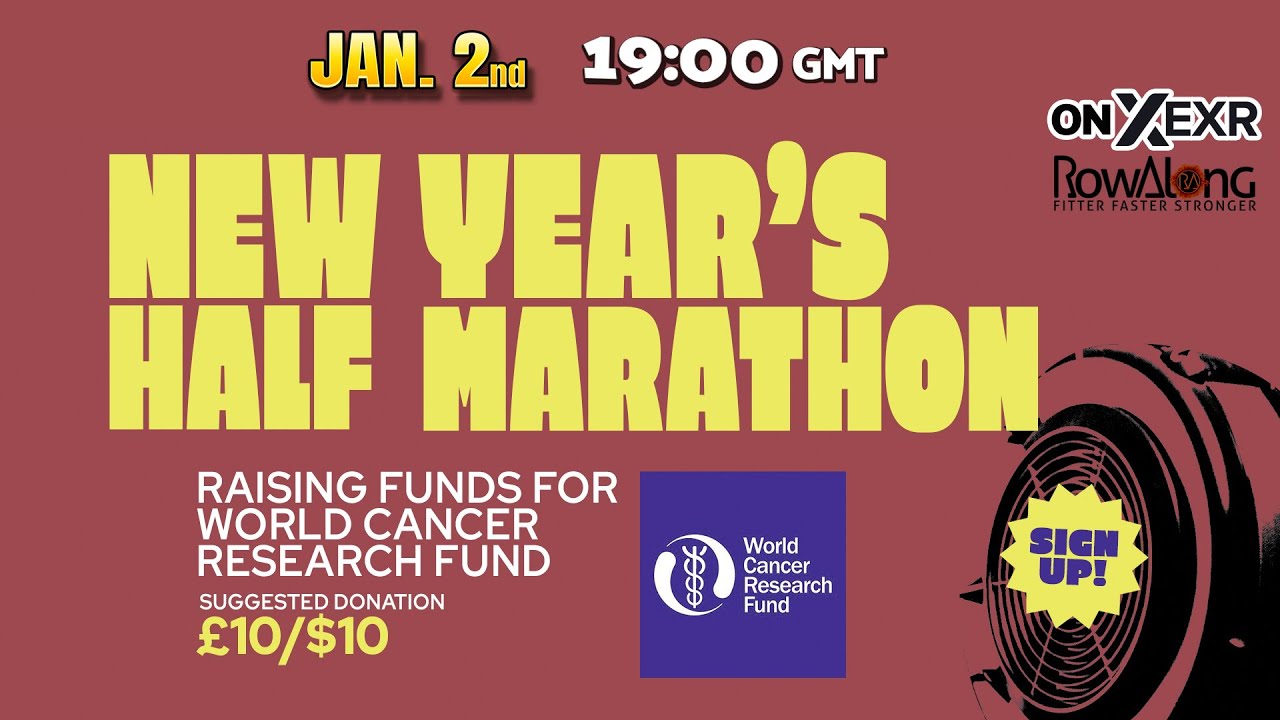 🔴 Live Half Marathon Group Row on EXR - Streamed here for you to RowAlong and raise money for WCRF