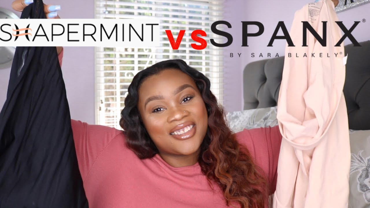 Короткие утягивающие бандажи SPANX HIGH POWER против коротких утягивающих бандажей SHAPERMINT | Ч...
